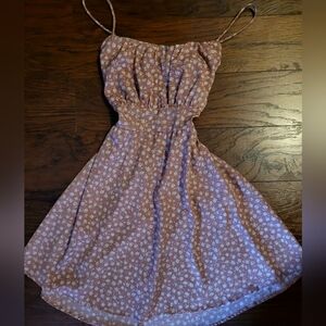 Pink Floral Printed Dress